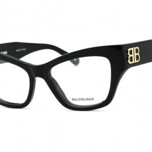 Balenciaga BB0362O Black/Transparent 001 54-17-135 MM