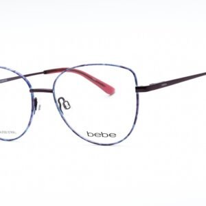 Bebe BB5207 PLUM FLORAL/Clear Demo Lens 501 53-16-140 MM