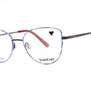 Bebe BB5207 PLUM FLORAL/Clear Demo Lens 501 51-16-135 MM