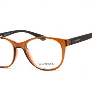 Calvin Klein CK19572 CRYSTAL AMBER/Clear demo lens 281 52-18-145 MM