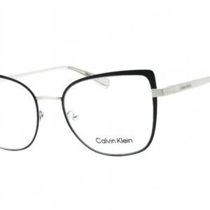Calvin Klein CK22101 BLACK/SILVER/Clear demo lens 072 54-19-140 MM