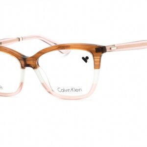Calvin Klein CK23545 STRIPED BROWN/GREY/ROSE/Clear demo lens 225 53-15-145 MM