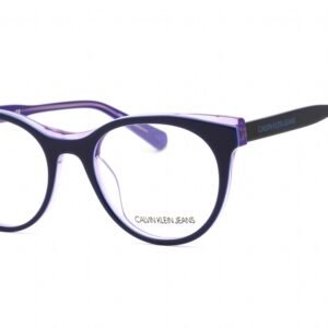 Calvin Klein Jeans CKJ19511 NAVY/CRYSTAL PURPLE / Clear demo lens 408 51-19-135 MM