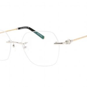 Charriol PC71069 Shiny Silver Gold/Black / Clear Lens C02 54-18-0 MM