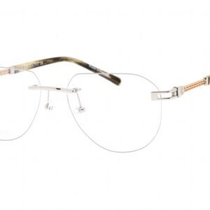Charriol PC75095 Shiny Silver/Gold / Clear Lens C02 56-18-0 MM