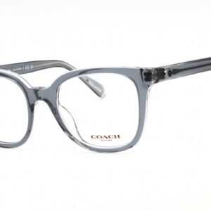 Coach 0HC6225U Transparent Dark Grey on Light Grey/Clear demo len 5780 52-20-145 MM