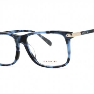 Coach 0HC6228U Blue Tortoise/Clear demo lens 5754 56-17-145 MM