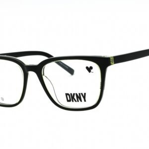 DKNY DK5060 BLACK/CITRON LAMINATE/Clear demo lens 001 52-18-135 MM