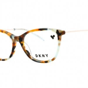 DKNY DK7009 AMBER/AQUA TORTOISE/Clear demo lens 229 52-16-135 MM