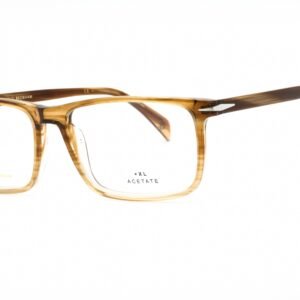 David Beckham DB 1019 STRIPED BROWN BEIGE/Clear demo lens 02ZR 00 57-16-150 MM