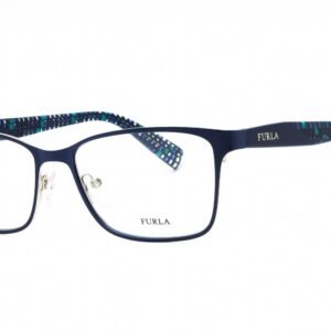 Furla VU4350 SILVER W/BLUE PARTS / clear demo lens 0514 54-0-0 MM