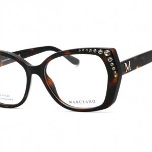 Guess by Marciano GM50001 dark havana/clear demo lens 052 56-16-145 MM