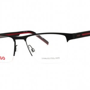 HUGO HG 1066 MT BLK RD/Clear demo lens 0BLX 00 55-19-145 MM