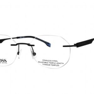 Hugo Boss BOSS 1265/D MATTE RUTHENIUM BLUE/Clear demo lens 09T9 00 50-18-150 MM