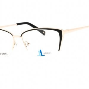 J. Landon JL5010 matte black/clear demo lens 002 53-15-140 MM