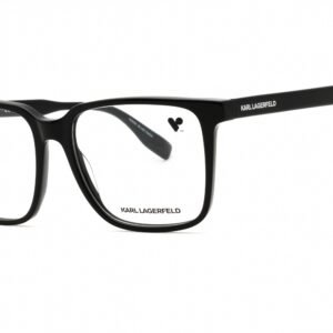 KARL LAGERFELD KL6157 BLACK/Clear demo lens 001 54-16-145 MM