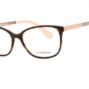 Liz Claiborne L 647 Havana Peach/Clear demo lens 0HMV 00 51-16-135 MM