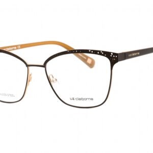 Liz Claiborne L 651 Matte Brown Gold/Clear demo lens 0UFM 00 54-16-135 MM