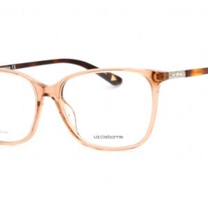 Liz Claiborne L 657 Beige Crystal / Clear demo lens SD9 56-16-140 MM