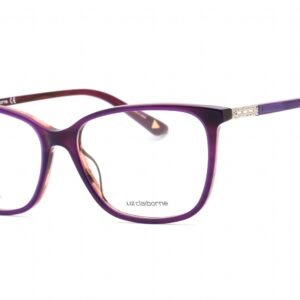 Liz Claiborne L 657 Violet Blue / Clear demo lens V06 56-16-140 MM
