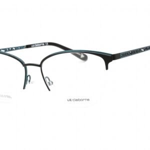 Liz Claiborne L 673 Black Teal / Clear Lens 0ETJ 00 55-17-140 MM