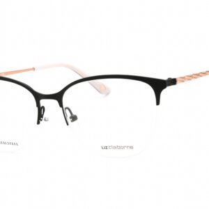 Liz Claiborne L 677 MTT BLACK/Clear demo lens 0003 00 53-16-140 MM