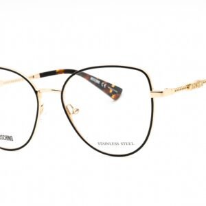 Moschino MOS601 BLK GOLD/Clear demo lens 02M2 00 52-16-140 MM