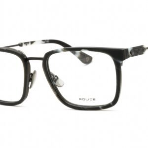 Police VPLF09M SHINY GUNMETAL/Clear demo lens 0568 53-19-145 MM