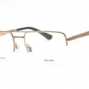 Police VPLG71 SHINY GLOSSED BRONZE/Clear demo lens 0F68 55-18-145 MM