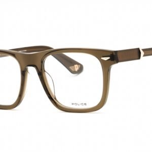 Police VPLL72 SHINY BROWN/Clear demo lens 090Y 52-20-145 MM