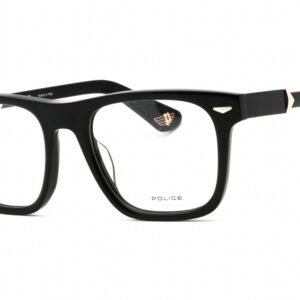 Police VPLL72M SHINY BLACK/Clear demo lens 0700 52-20-145 MM