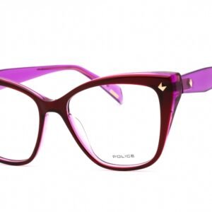 Police VPLM03 BURGUNDY/PURPLE/clear demo lens 01CI 53-16-140 MM