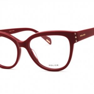 Police VPLM05 SHINY CHERRY RED/clear demo lens 0U17 54-16-140 MM