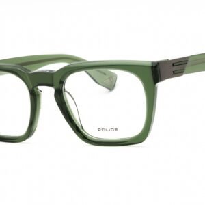 Police VPLN64E SHINY TRANSPARENT GREEN/Clear demo lens 0G61 51-22-145 MM