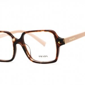 Prada 0PR A02V Havana Caramel /Clear demo lens 07R1O1 53-17-145 MM