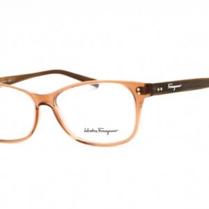 Salvatore Ferragamo SF2910 TRASPARENT BROWN/BROWN MARBLE/clear demo lens 231 55-14-145 MM