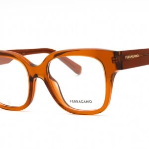 Salvatore Ferragamo SF2952N TRANSPARENT CARAMEL/Clear demo lens 261 53-19-140 MM