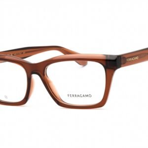 Salvatore Ferragamo SF2986 TRANSPARENT BROWN/Clear demo lens 232 53-16-145 MM