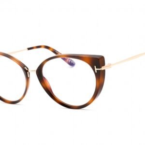 Tom Ford FT5815-B Blonde havana/Clear/Blue-light block lens 053 54-18-140 MM