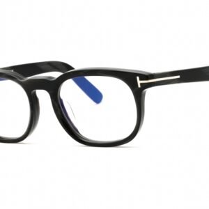 Tom Ford FT5930-D-B black horn/Clear/Blue-light block lens 063 52-20-145 MM