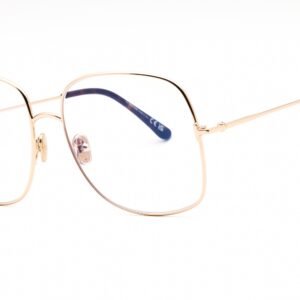Tom Ford FT6048-B shiny rose gold/clear/blue-light block lens 028 59-17-140 MM