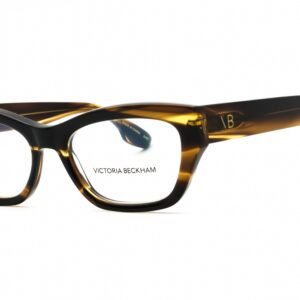 Victoria Beckham VB2675 STRIPED KHAKI/Clear demo lens 318 53-17-140 MM
