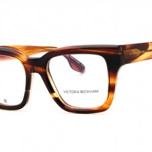 Victoria Beckham VB2681 STRIPED BROWN/Clear demo lens 230 50-18-140 MM