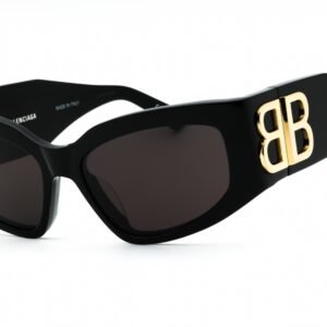 Balenciaga BB0321S Black/Grey 002 57-17-125 MM