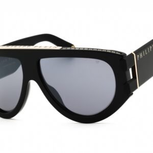 Philipp Plein SPP127M SHINY BLACK/Grey Silver 700G 60-13-145 MM