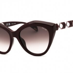 Police SPLL35 SHINY BURGUNDY/Brown Gradient 0G96 55-18-140 MM