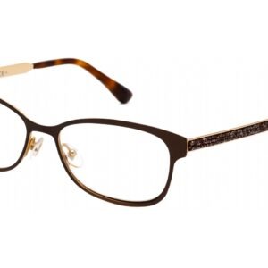 Jimmy Choo JC203 - GENERIC CASE INCLUDED Matte Brown / Clear demo lens 04IN 00 54-16-145 MM