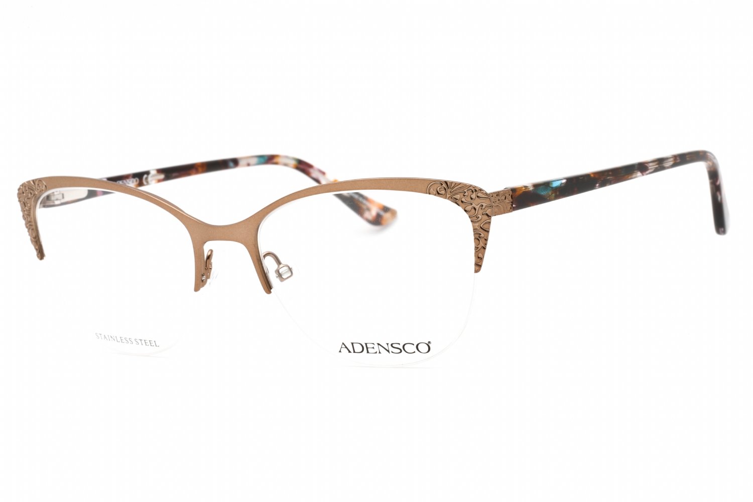 Adensco AD 241 MATTE BROWN / Clear demo lens 04IN 00 52-17-135 MM