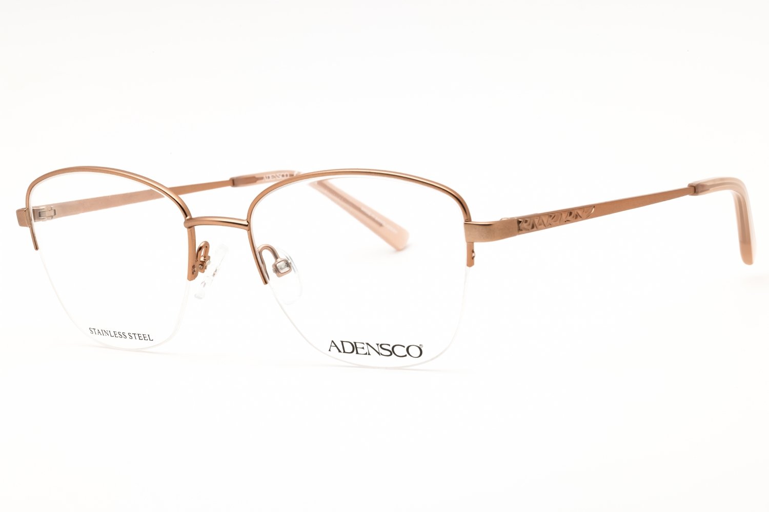 Adensco AD 252 MATTE ROSE GOLD/Clear demo lens 00Y8 00 51-17-135 MM