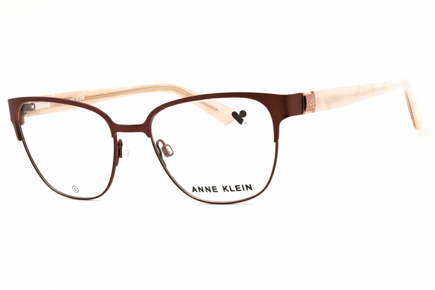 Anne Klein AK5122 MOCHA/clear demo lens 200 52X15X135